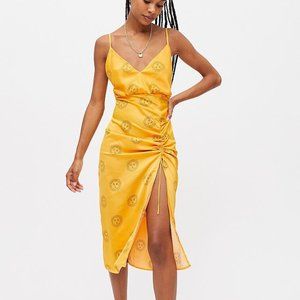 NWT Urban Outfitters Yellow Sun Slip Dress Midi